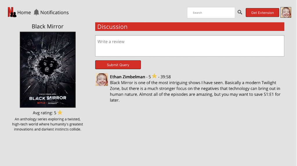 review and rating forum for the show black mirror
